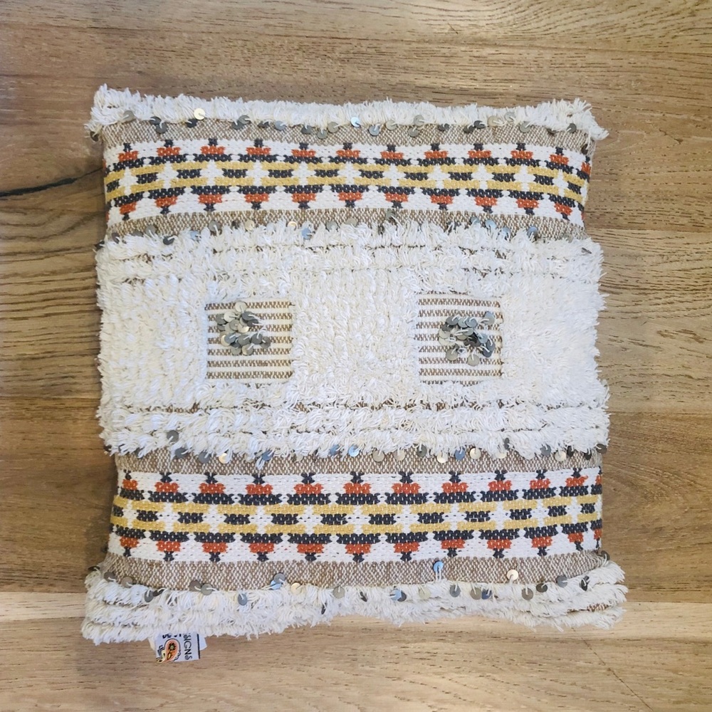 Bohemian Embroidered Throw Pillows set of two